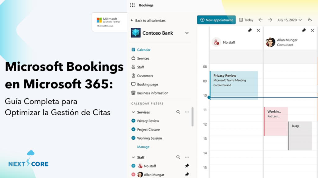 Microsoft Bookings en Microsoft 365: Guía Completa para Optimizar la Gestión de Citas