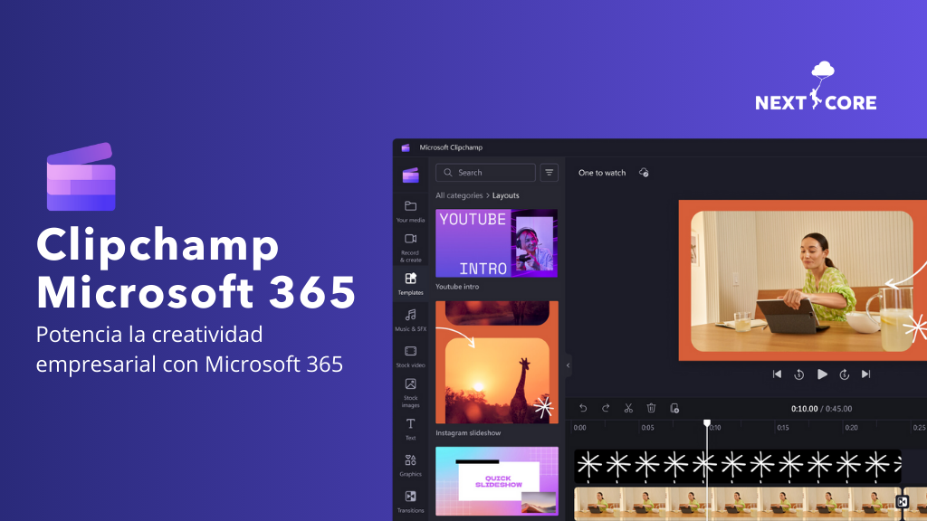 Clipchamp: Potencia la creatividad empresarial con Microsoft 365