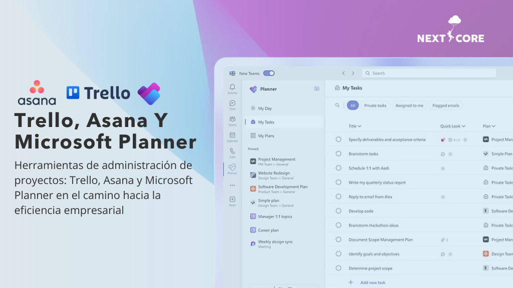 Herramientas de administración de proyectos: Trello, Asana y Microsoft Planner en el camino hacia la eficiencia empresarial