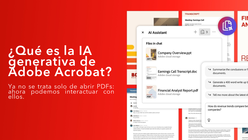 ¿Qué es la IA generativa de Adobe Acrobat y por qué está revolucionando el trabajo con documentos?